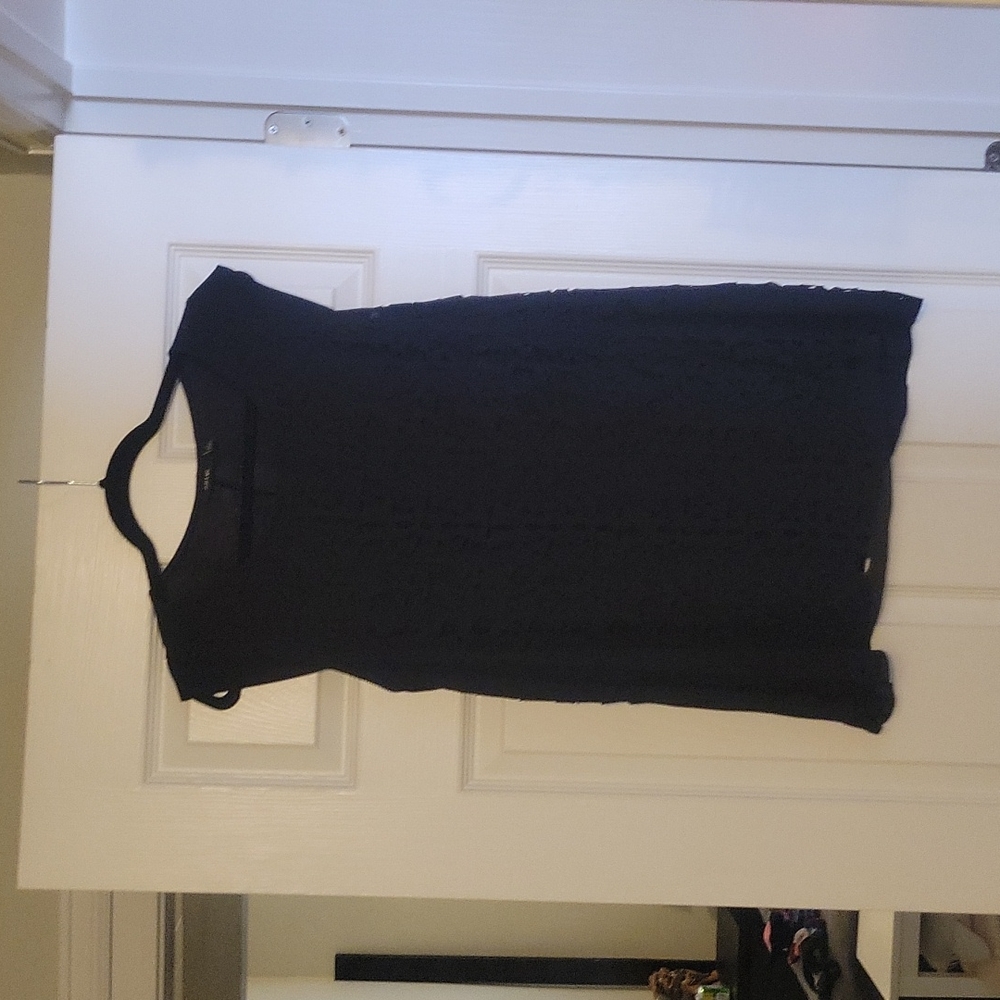 Black tank top